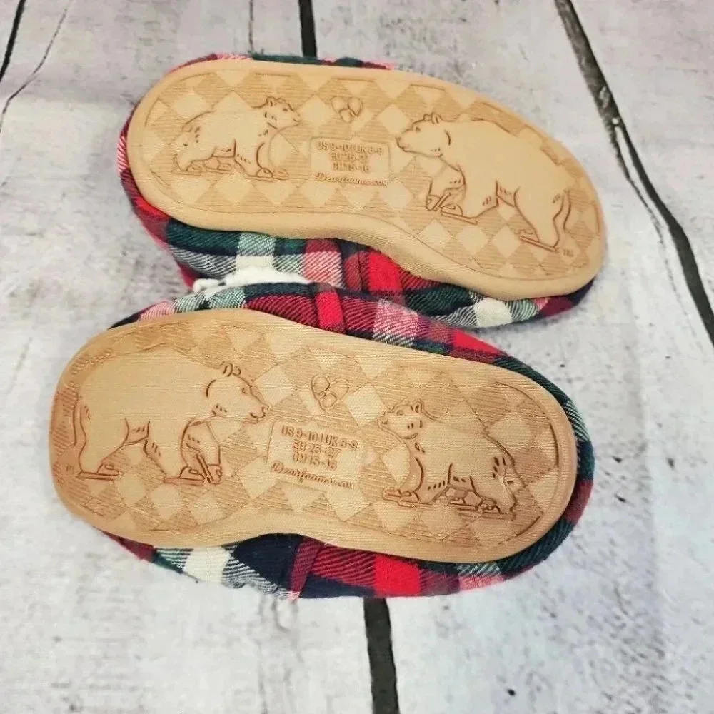 LIL BEAR 11/12 Dearfoams LiL Bear Memory Foam Slippers